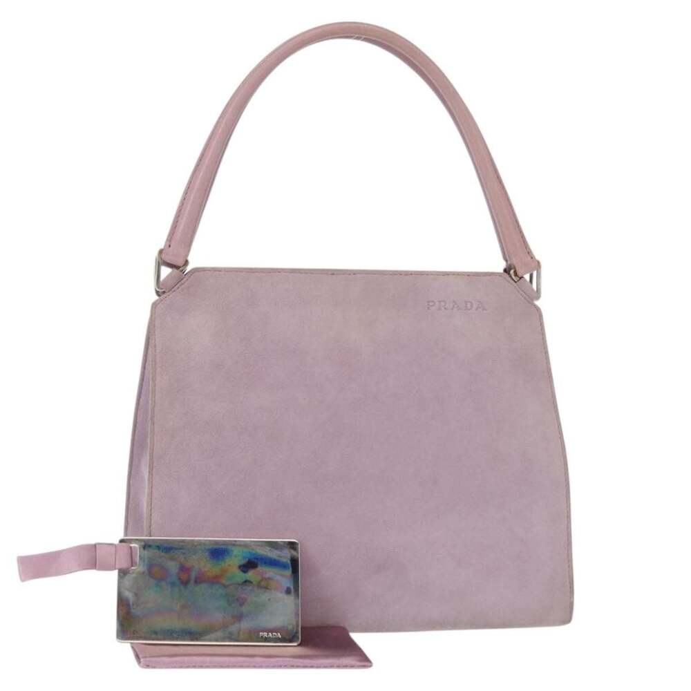 Prada Suede Handbag Purple